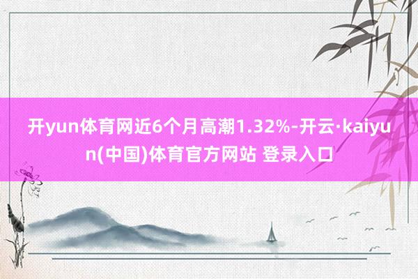 开yun体育网近6个月高潮1.32%-开云·kaiyun(中国)体育官方网站 登录入口