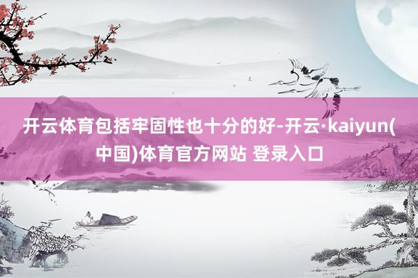 开云体育包括牢固性也十分的好-开云·kaiyun(中国)体育官方网站 登录入口